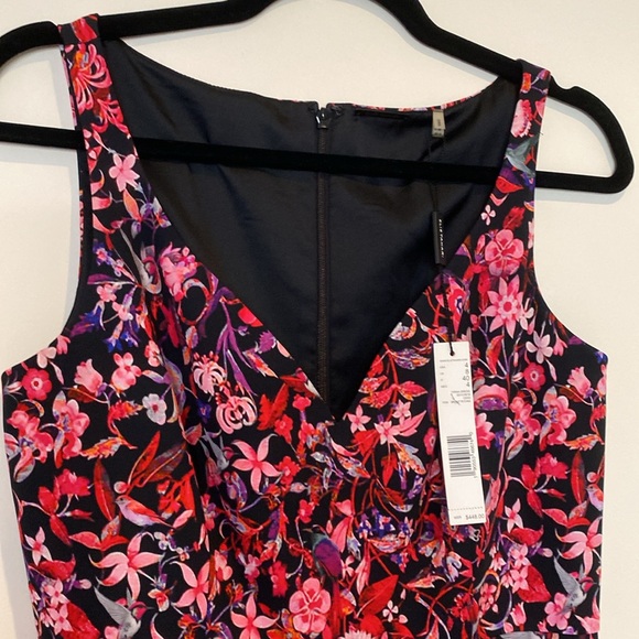 NWT ELIE TAHARI Yirma Floral Sleeveless Dress in Bright Petunia, Size 4 - Picture 3 of 15